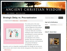 Tablet Screenshot of ancientchristianwisdom.com